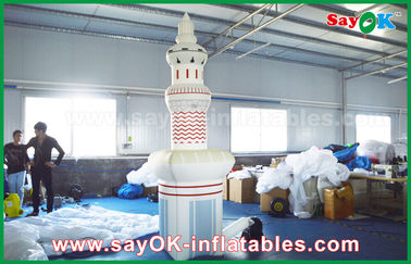 Produits gonflables faits sur commande de tour de l'Islam avec le tissu blanc d'Oxford, taille de 3m