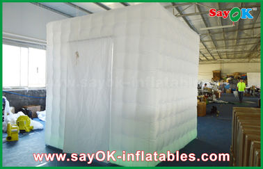 Tente gonflable de cabine de photo de cube de photo de cabine en porte moyenne gonflable de la clôture 1 avec le ventilateur de CE/UL, matériel d'Oxford