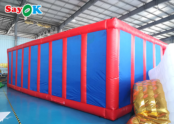 explosion extérieure Maze Inflatable Games For Kids de parcours du combattant de jeux 27ft gonflables de sports de 9m