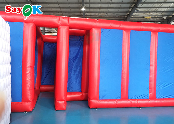 explosion extérieure Maze Inflatable Games For Kids de parcours du combattant de jeux 27ft gonflables de sports de 9m