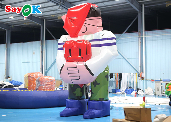 4.5m personnages de dessins animés gonflables géant mascotte modèle gonflables personnages de dessins animés pour les fêtes d'anniversaire