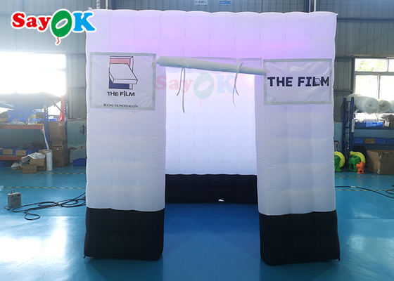 Tente gonflable de cabine de photo de GV cabine visuelle de photo de 360 ​​degrés avec la lumière de LED