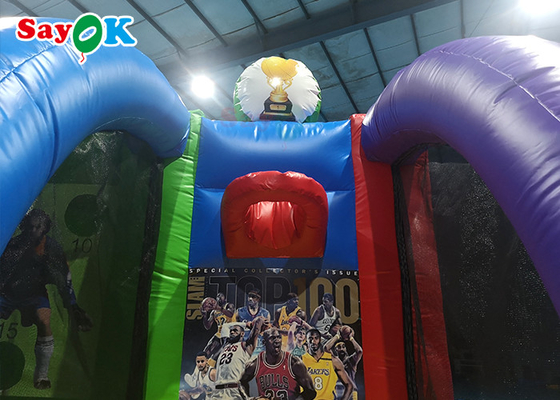 Le basket-ball gonflable géant entoure le jeu de tir commercial drôle de basket-ball de 5x3m