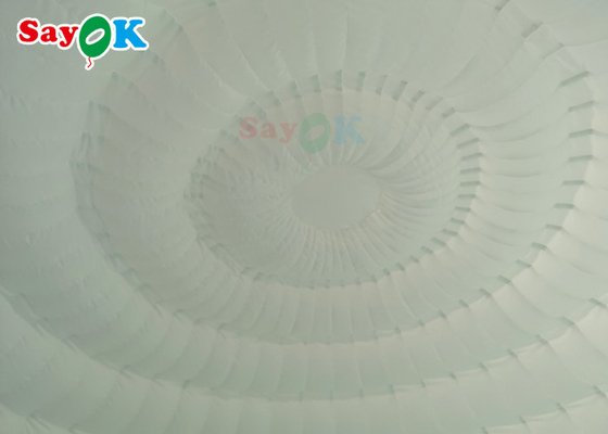 Tente gonflable blanche pure de dôme de 6x5x3.2m avec des lumières de LED