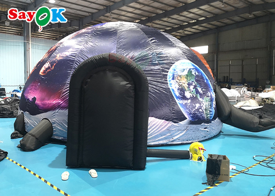 Tente gonflable portative de planétarium d'expansion rapide avec le dôme gonflable d'étoile de modèle imprimé