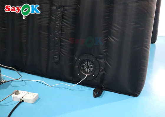 Tente d'air extérieur 210D Oxford Tente de tunnel gonflable noir multi-fonction pour activités expositions