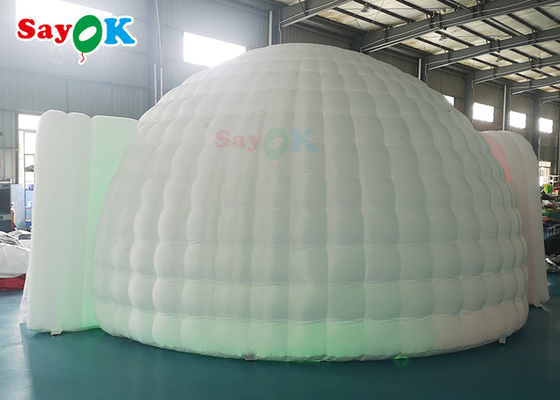 Dôme gonflable de maison de tente de bulle de camping extérieur blanc 6x5x3.2mH