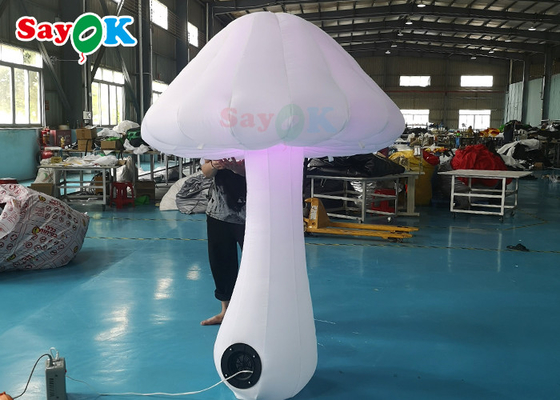Décoration gonflable géante de champignon de pleine couleur d'impression avec le ventilateur