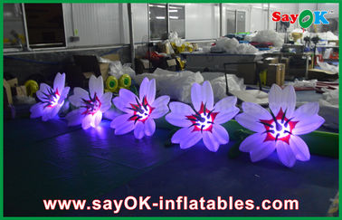 Chaîne de fleur gonflable en nylon de décoration d'éclairage pour épouser et événement