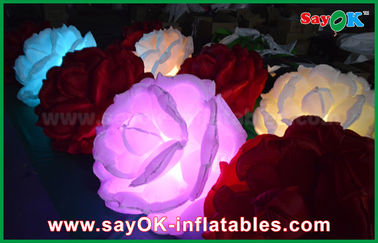 LED allumant la fleur gonflable de diamètre Rose de décoration d'éclairage avec le ventilateur de la CE/UL