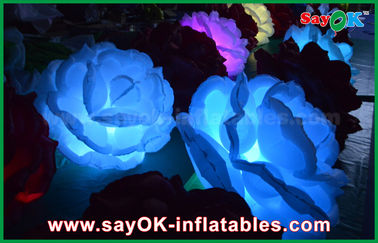LED allumant la fleur gonflable de diamètre Rose de décoration d'éclairage avec le ventilateur de la CE/UL