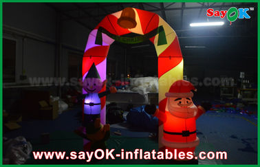 Voûte gonflable de décoration de Noël de voûte d'arcade de tissu de location gonflable de Mylon avec la lumière de LED