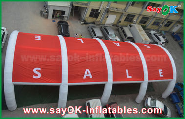 Porte gonflable géante rouge et blanche de tente d'air pour l'exposition ou l'événement