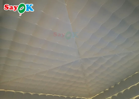 Tente gonflable en cube Tente gonflable flexible avec lumières LED Tente de camping