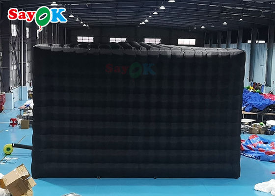 Tente gonflable en cube Tente gonflable flexible avec lumières LED Tente de camping