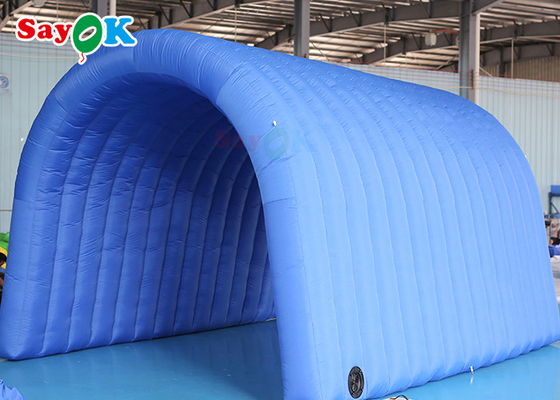 Entrée gonflable gonflable faite sur commande du football du tunnel 5x5x3mH de bleu marine