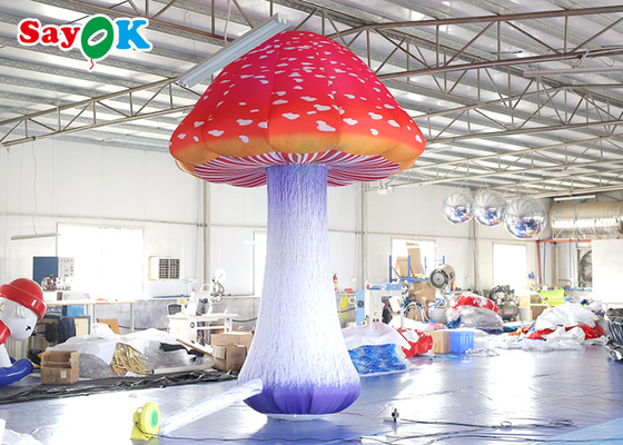 190T modèle de allumage gonflable de la publicité de décoration du tissu 4m de champignon enflé en nylon d'air