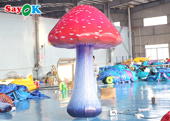 la publicité de allumage gonflable de partie de décoration de 3m a mené le champignon léger