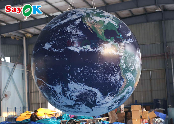 Globe gonflable de la terre de PVC d'OEM pour annoncer la boule de planète d'explosion