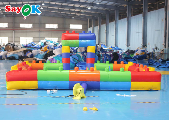Le bloc gonflable de jeux de bâche de PVC forment la barrière imperméable Toy Playground Building de voiture de butoir