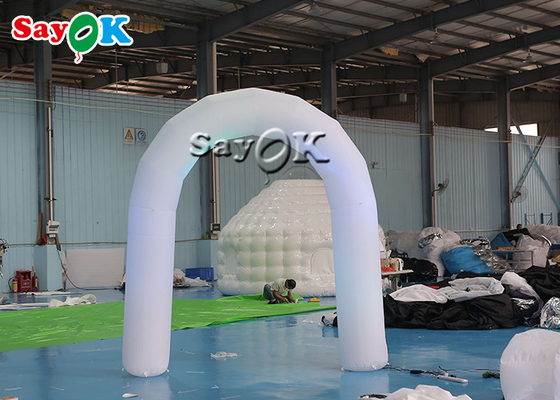 LED allumant 2.5m Dia Oxford Cloth Inflatable Arch pour la voûte gonflable Logo Printing de course d'événements de partie
