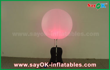 Boule gonflable en nylon protégeant du vent de sac à dos de décoration d'éclairage avec la lumière de LED pour la publicité