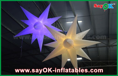 le diamètre de 1.5m accrochent le ballon gonflable d'étoile de décellulation avec le changement de couleur claire de LED
