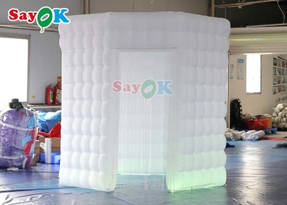 Le PVC a enduit la tente gonflable mobile de cabine de photo d'octogone de l'éclairage de LED