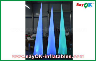 cône gonflable en nylon de 2.5m LED avec la décoration d'éclairage de ventilateur de la lumière CE/UL de LED
