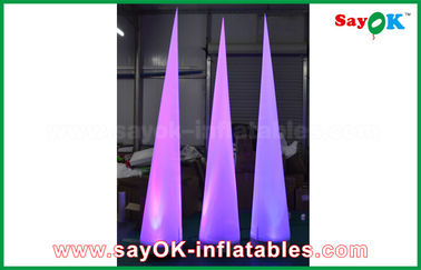 cône gonflable en nylon de 2.5m LED avec la décoration d'éclairage de ventilateur de la lumière CE/UL de LED