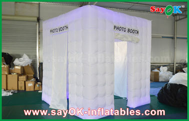 Tente portative gonflable blanche de Photobooth de cube de photo en portes gonflables du studio 3 avec la taille de 2.5m