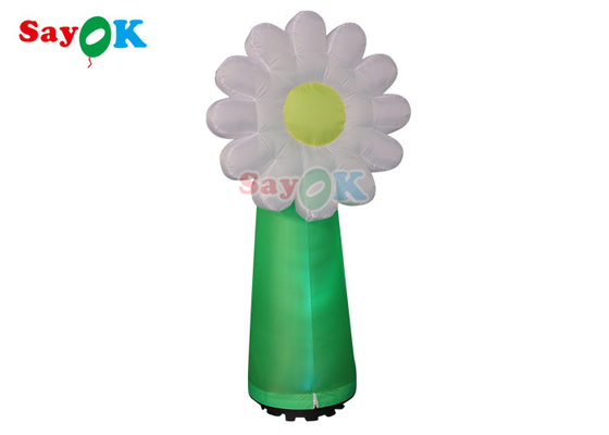 La décoration de allumage gonflable de PVC d'OEM a mené le modèle For Advertising de fleur