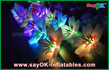 Chaîne de fleur gonflable de mariage de grande décoration gonflable d'éclairage avec la lumière de LED pour la décoration