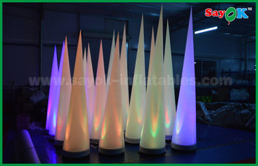 2.5m / 3mH a mené allumer la décoration gonflable d'éclairage en forme de cône pour l'événement/publicité