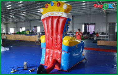 Trône de publicité fait sur commande bleu et rouge/sofa de PVC Inflatables pour l'appui vertical
