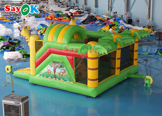 Glissière gonflable sautante Gorilla Inflatable Gorilla Bouncer combiné de rebond de château de parc d'attractions