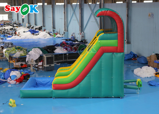 Slide gonflable humide à sec anti-rupture Commercial gonflable à l'eau Slide piscine Deux côtés revêtus de PVC