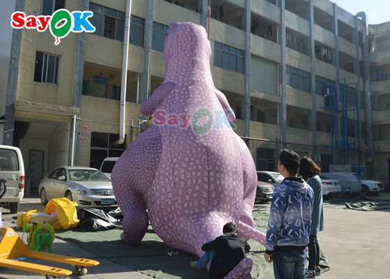 Dinosaure gonflable de Noël Grandes tailles 5m Dinosaure gonflable Tyrannosaurus Rex Impression complète