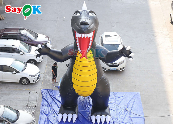 Les personnages de dessin animé gonflables de publicité extérieure font sauter le ballon animal de dinosaure