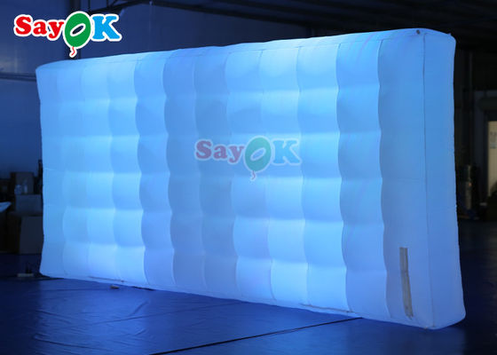 Oxord Tissu gonflable Photo Booth arrière-plan Led Wall Lighting Couleur gonflable Led Wall