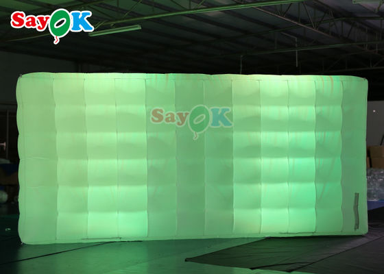 Oxord Tissu gonflable Photo Booth arrière-plan Led Wall Lighting Couleur gonflable Led Wall