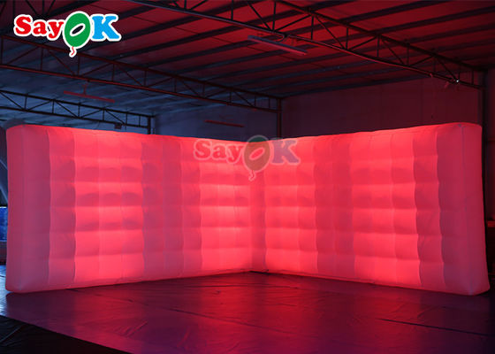 Oxord Tissu gonflable Photo Booth arrière-plan Led Wall Lighting Couleur gonflable Led Wall