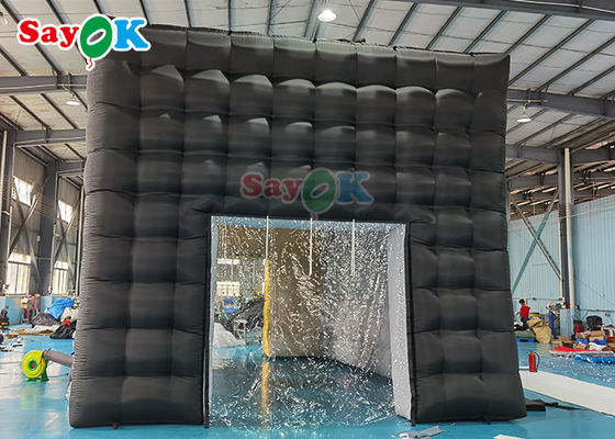 Tente gonflable personnalisée Tente gonflable discothèque pour événements Adultes Black Cube House