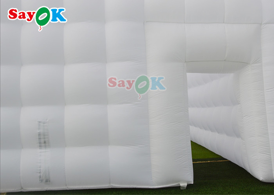 tente gonflable de l'air 8x12x5m avec la décoration légère menée de mariage de tente de cube d'Inflatables
