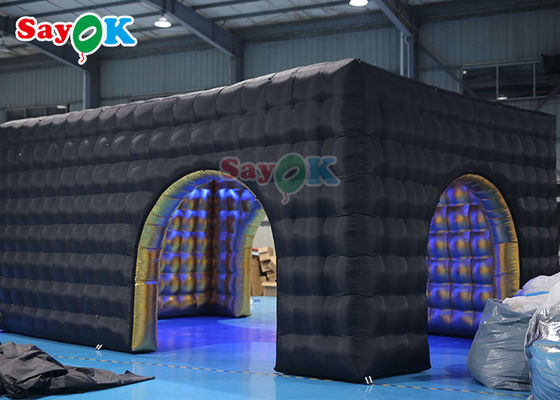 Publié dans les boîtes de nuit Tente cube gonflable Tente pneumatique en tissu oxford