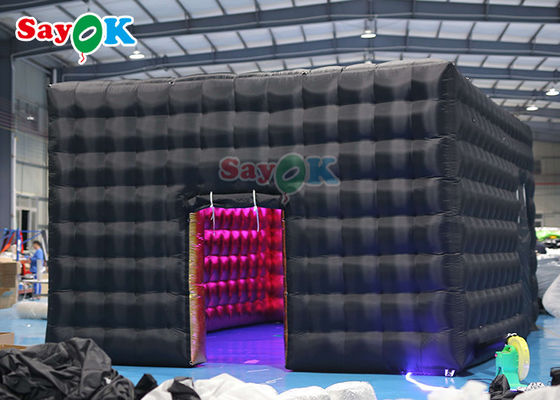 Publié dans les boîtes de nuit Tente cube gonflable Tente pneumatique en tissu oxford