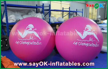 Ballon gonflable gonflable rouge d'hélium de publicité extérieure de ballon de PVC de diamètre du géant 2m