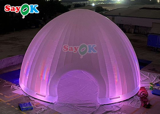 Igloo gonflable de chapiteau de dôme d'événement gonflable de tente d'air de bâche de cube avec la LED