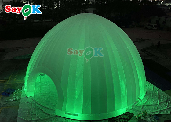 Igloo gonflable de chapiteau de dôme d'événement gonflable de tente d'air de bâche de cube avec la LED