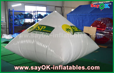 Impression gonflable de logo de pyramide de PVC du blanc 0.6mm annonçant Inflatables